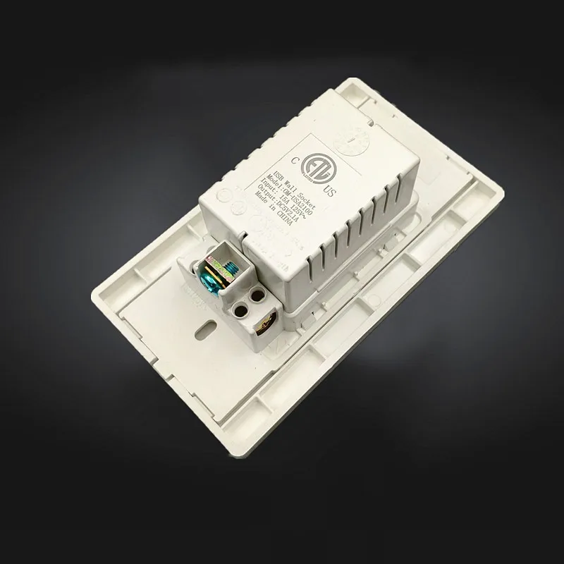15A UL американская двойная USB настенная розетка американский стандарт US 2.1A панель|