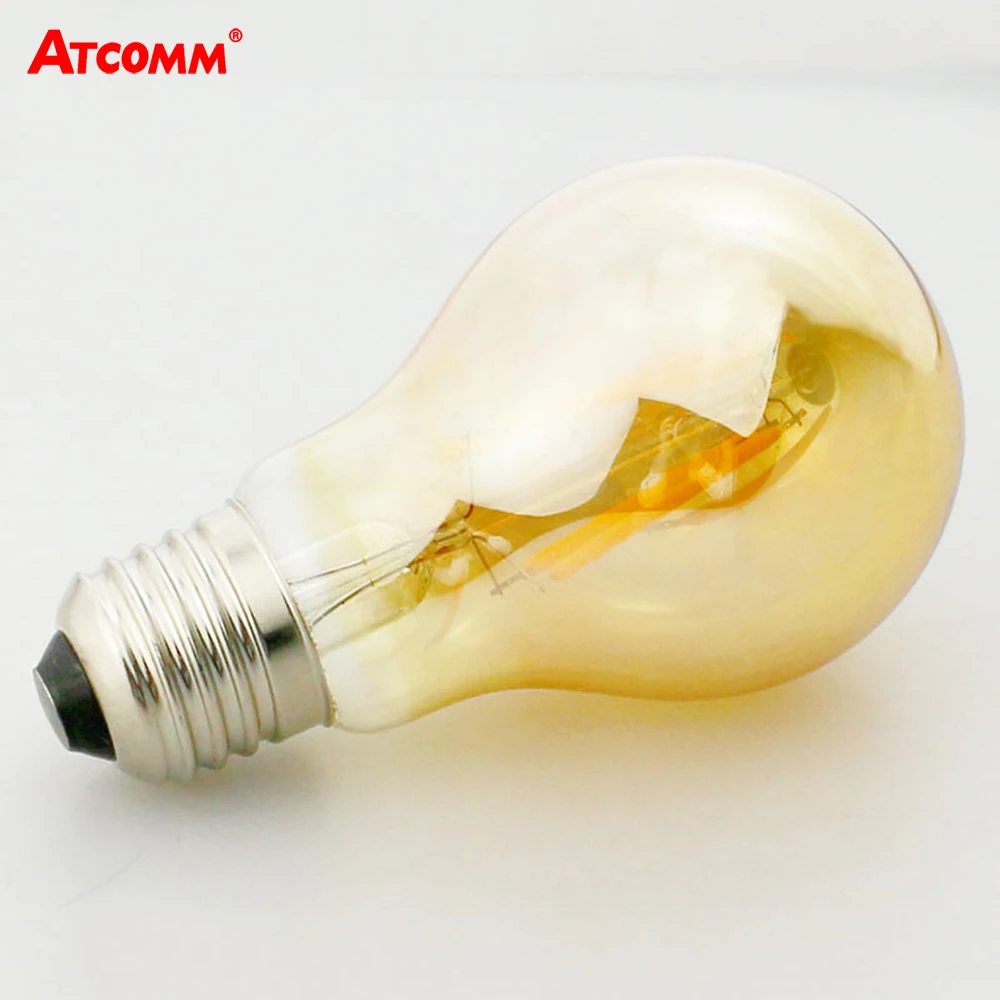 Светодиодная лампа накаливания ATcomm E27 2 Вт 4 6 8 A60 диммируемая аналогичная Диодная