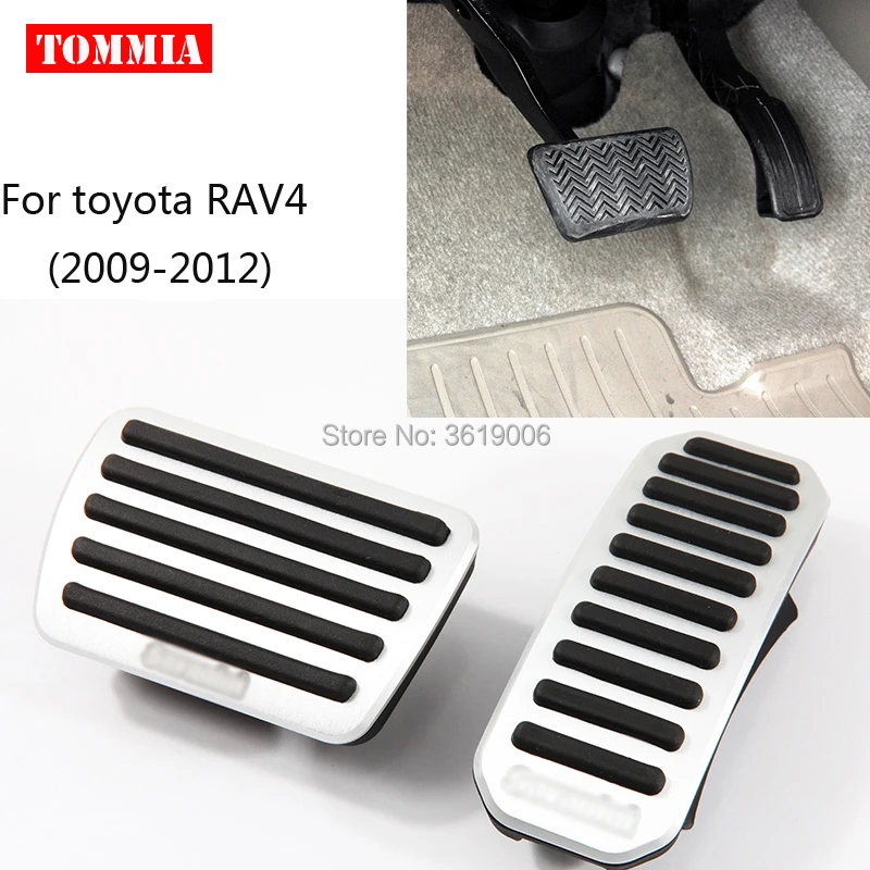 tommia For Toyota RAV4 2009 2012 Pedal Cover Fuel Gas Brake Foot Rest