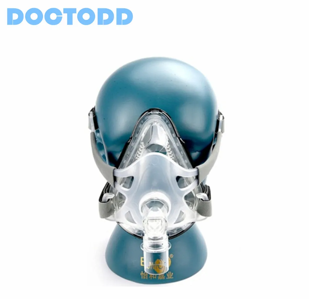 DOCTODDD F1A Full Face Mask For CPAP Auto CPAP APAP Bipap Machine COPD Snoring Sleep Therapy Size SML W Headgear Clips (9)