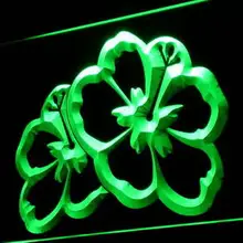 I905 Гавайские цветы Домашний Декор Дисплей свет sign on/off Swtich 20+ Цвета 5 размеров