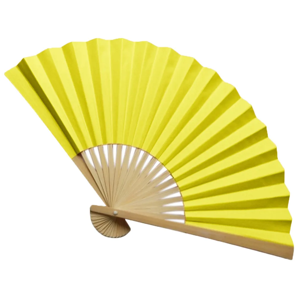 Pattern Chinese Style Hand Held Fan Bamboo Paper Folding Fan Handheld Wedding Hand Fan Cool Bamboo Flower Personalized G613