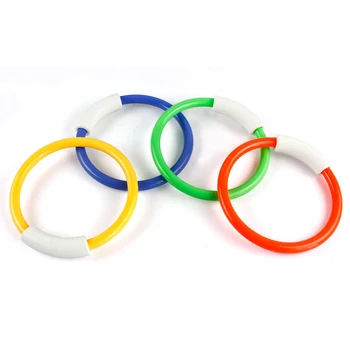 

4Pcs/Set Underwater Interesting Color Ring Baby Kids Sport Toys Gymnastics Training Child Recognition Fun Outdoor Toy Tool
