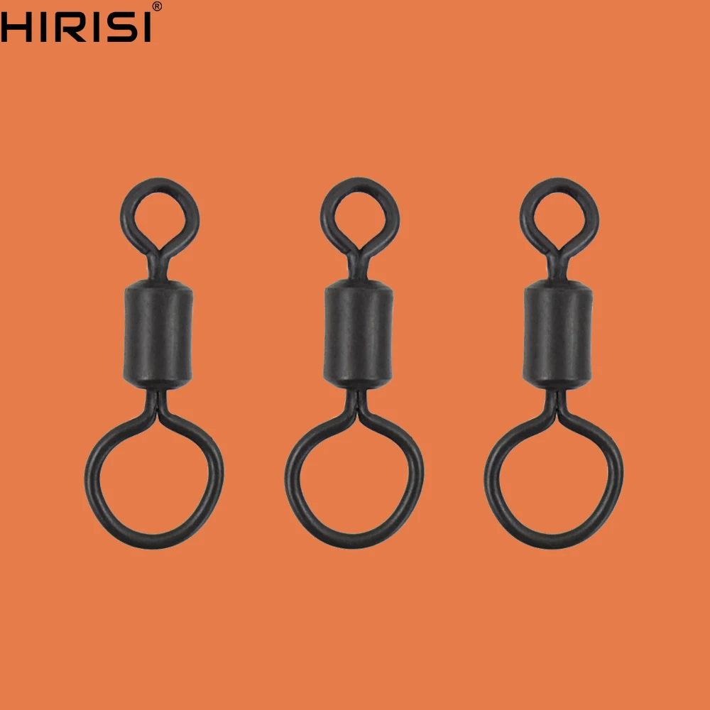 

Carp Fishing Accessories Carp Fishing Metal Swivel with Long Body Large Eye 4# Fishing Rolling Swivel
