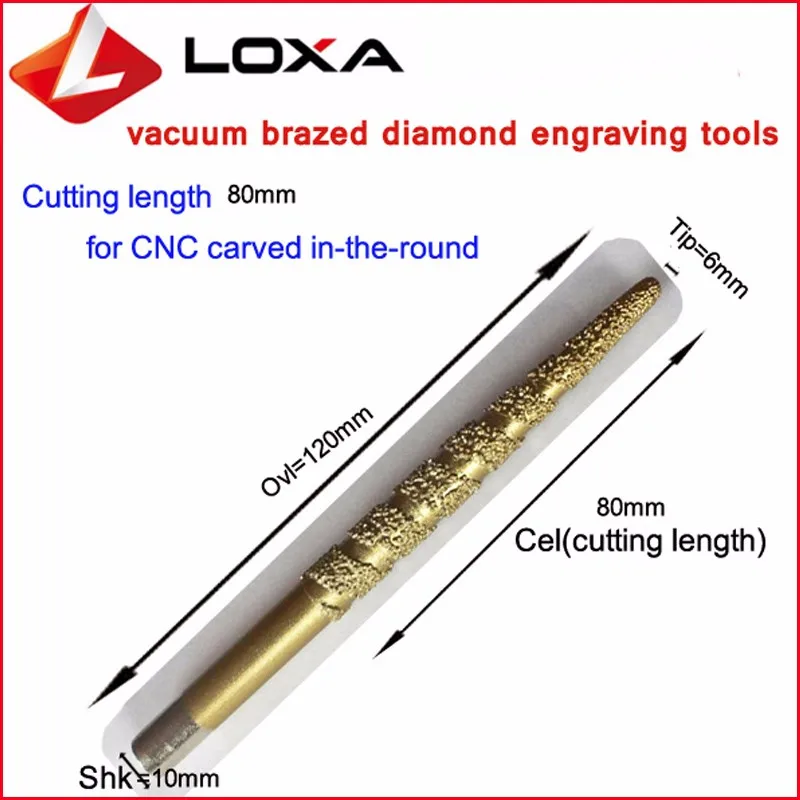 CZ10.6-80(120MM) Vacuum brazed diamond engraving bit 