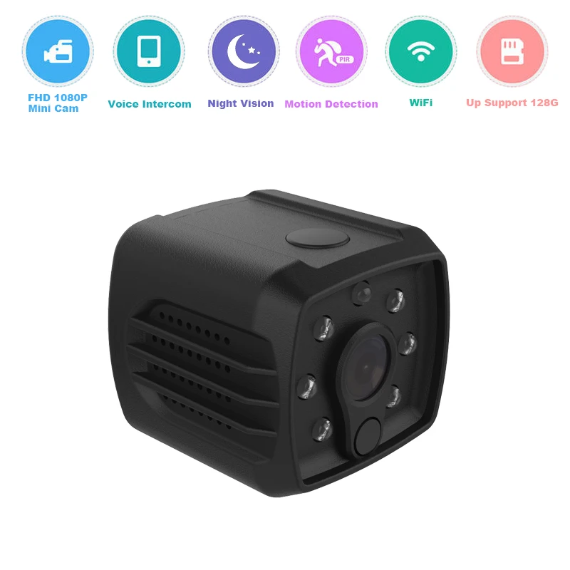 HD 1080P Мини камера ip wifi Беспроводная ночного видения маленькая микро видеокамера