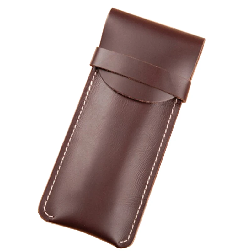 

Handmade Fashion Genuine Cowhide Leather Holster Bag for Pencil Pen Gifts Free Shipping Holiday Supplies Graduation