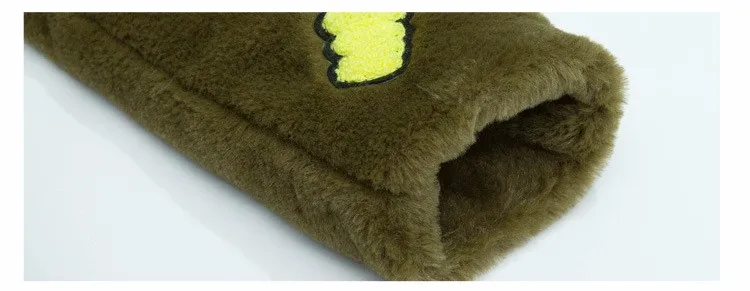 Kindstraum/ г. новые детские кожаные пальто с мехом Высококачественная детская зимняя теплая одежда с отложным воротником и рисунком для девочек RC1054