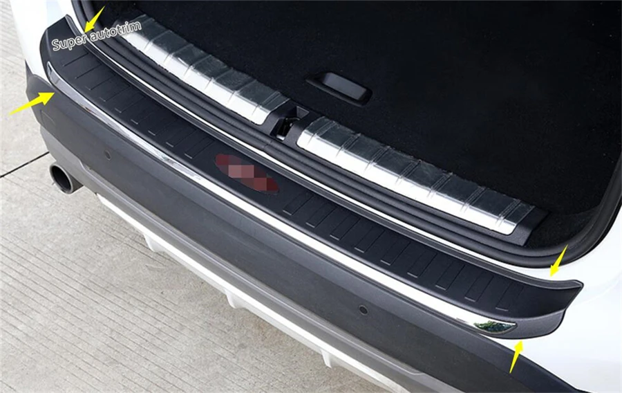 High Quality For BMW X1 F48 2016 2017 Plastic Rear Tail Trunk Door Bumper Skid Guard