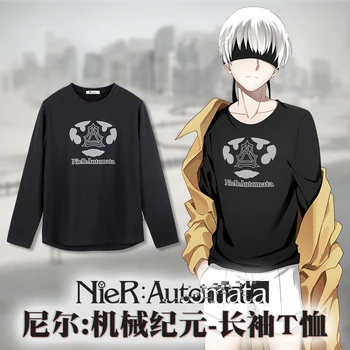 

NieR:Automata demo 2B T-shirt long sleeves cosplay costume free shipping