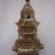 Коллекционные Династии мин(сюань de1426-1438) Серебряная Башня Благовония Плита \ Кадило, Украшения