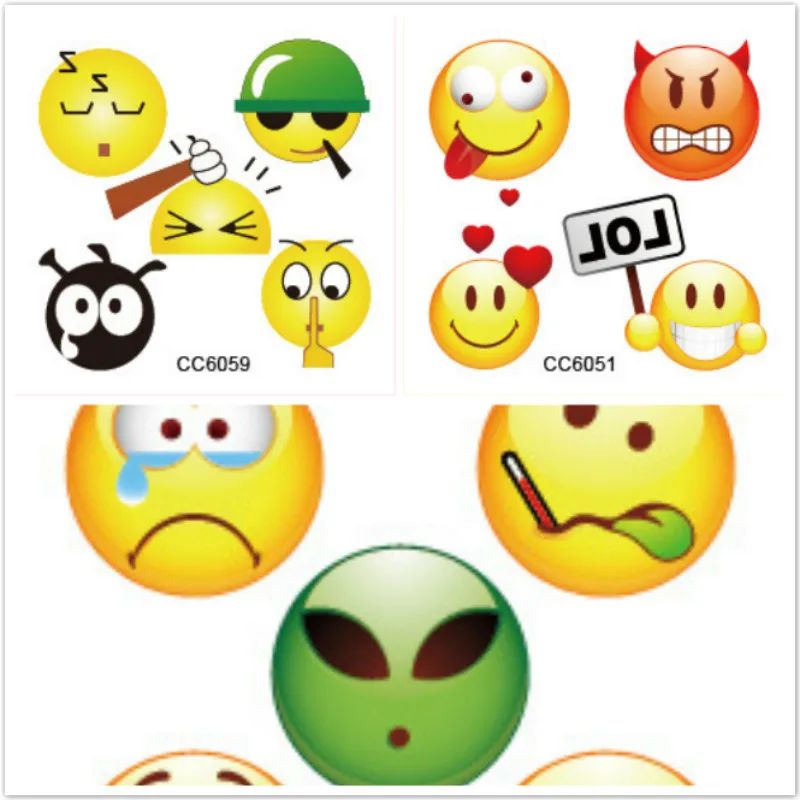 

1 Set Sell Laughed Emoji Rainbow Unicorn Cartoon Sticker Model Making Gift Toys Boy Girl Children Watermark Tattoo