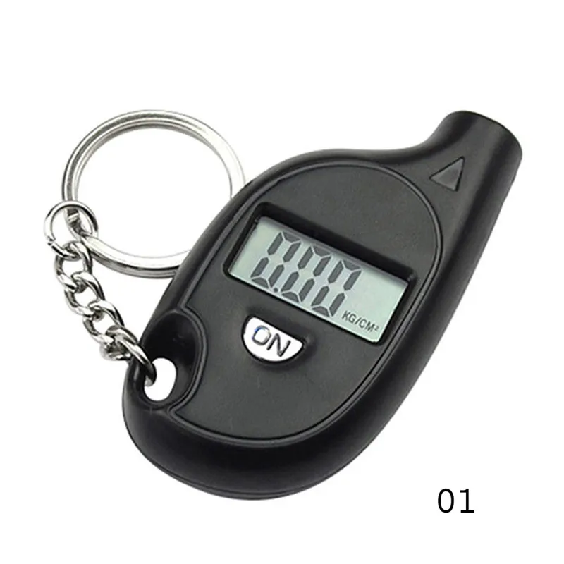 Auto Motorcycle High Precision Repetition Portable Save GasMini Keychain LCD Digital Tire Air Pressure Gauge Meter Tester#272842 |