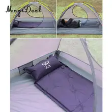 MagiDeal Открытый Портативный Кемпинг Самонадувающийся матрас надувной коврик с подушкой