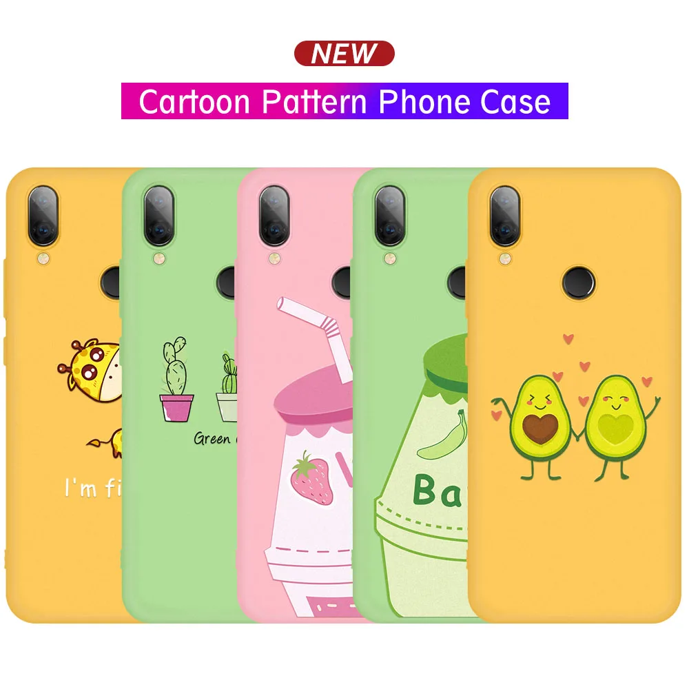 

Colorful Pattern Case For Xiaomi Redmi 7 7A 6A K20 Note 7 6 5 Pro Mi 9 SE Mi8 Lite Mi 9T Pro A2 6X Soft TPU Cactus Avocado Cover
