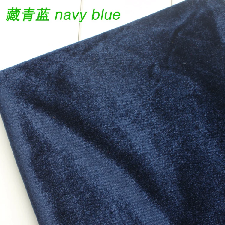 

Navy Blue Silk Velvet Fabric Velour Fabric Pleuche Fabric Table Cloth Table Cover Curtain Fabric Sold By The Yard