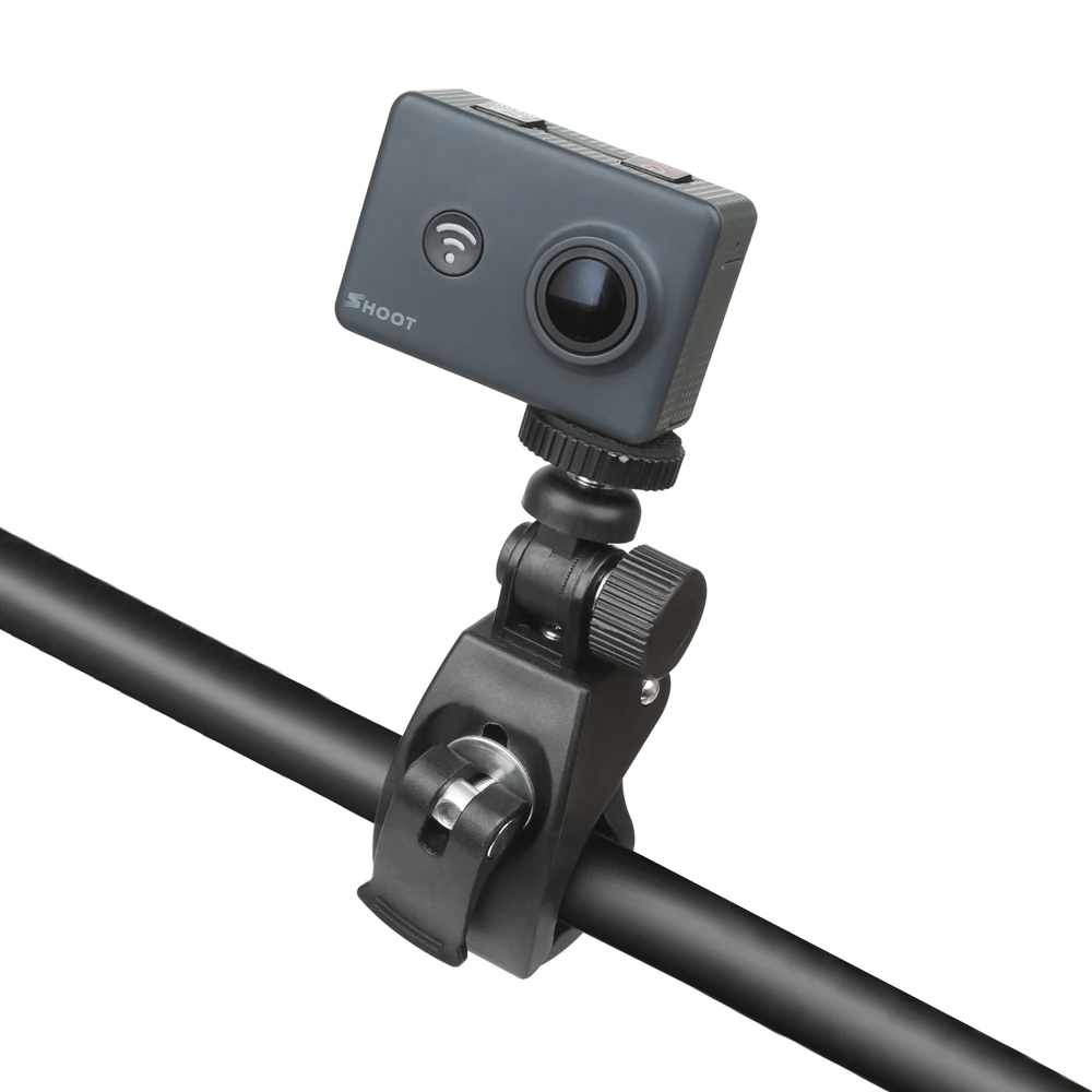 Bike Bicycle Motorcycle Handlebar Clamp Mount for Gopro Hero 7 5 6 SJCAM Eken Yi 4K Camera Holder Clip Go Pro Cycling Accessory Bike Bicycle Motorcycle Handlebar Clamp Mount for Gopro Hero 7 5 6 SJCAM Eken Yi 4K Camera Holder Clip Go Pro Cycling Accessory