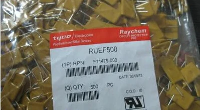 

Сбрасываемый предохранитель RUEF500 UF500 5A 30 в PPTC, 500 шт.