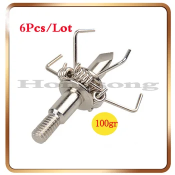

6Pcs Bow And Arrow Hunting Jodu Broadheads 100Grain Crossbow Archery Bow Arrows Heads Free Shipping