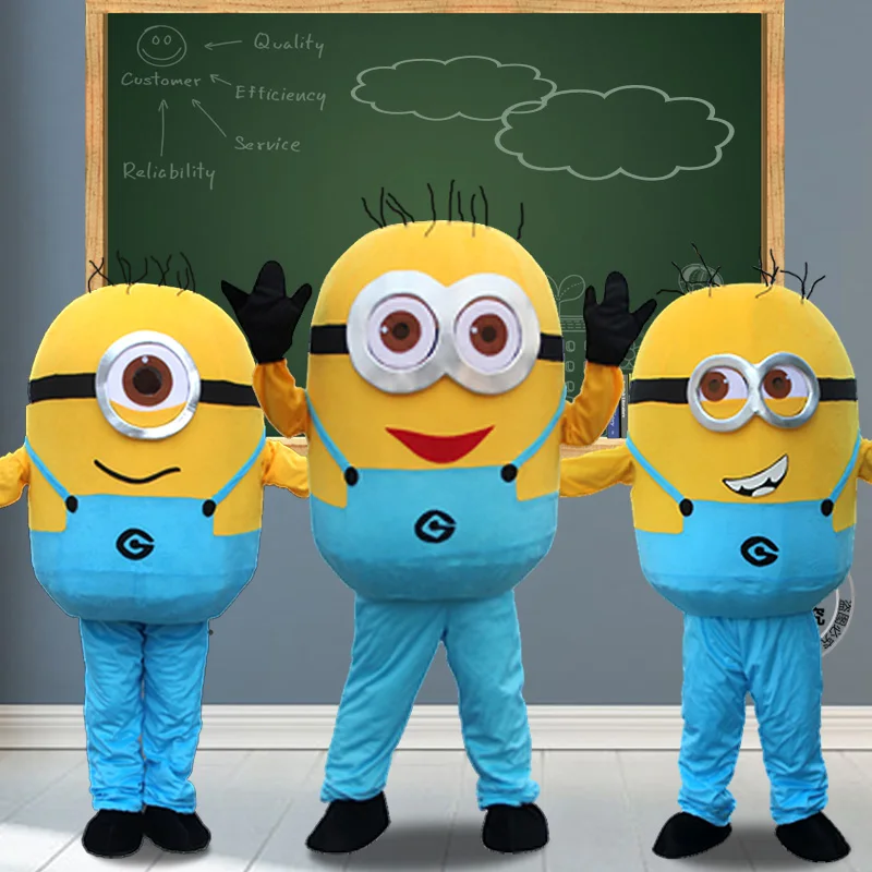 

Minion Mascot costume For Adults Mascot costume Free shipping Cosplay Halloween Fancy Party Dress