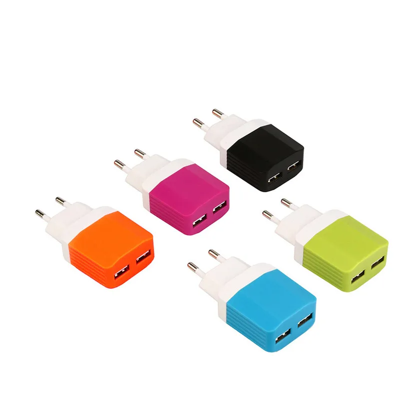 Binmer Новый светодиодный USB 2 порта для домашнего путешествия двойной порт AC
