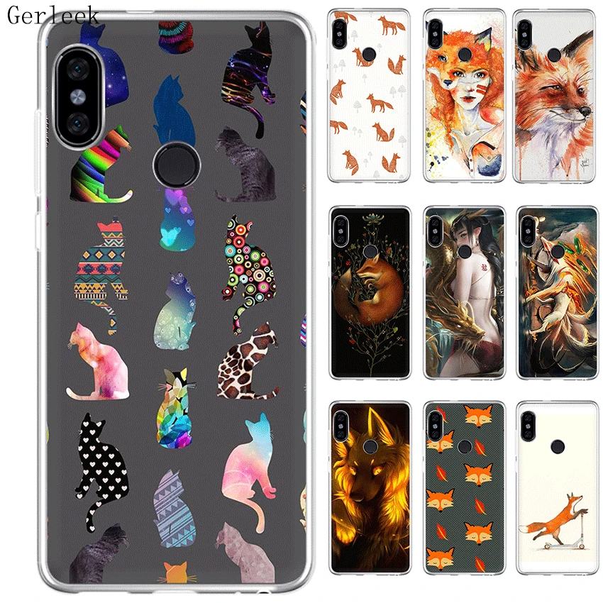 Desxz Cell Phone Case Fox Cat Animal For Xiaomi Redmi Note 3 Pro 4 4X 5 6 7 Go 5A Prime Cover | Мобильные телефоны и
