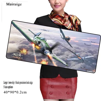 

Mairuige Plane XL Speed/Control Large Gaming Mouse Pad Locking Edge Mousepad Keyboards Mat Pad for Dota Cs Go Free Shipping