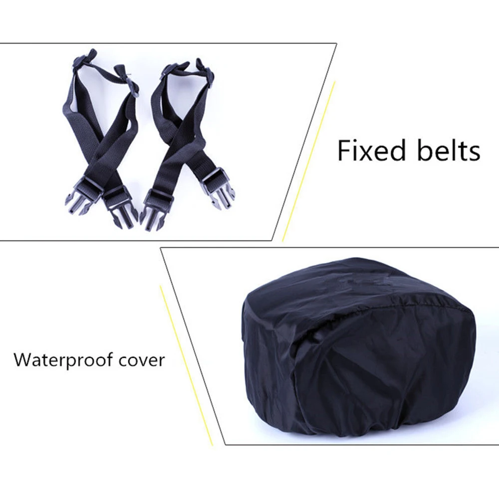 

Waterproof Motorcycle bag 7.5-10L bags Motorcycle Luggage Seat Mount Box Back Pack Hand Black 1pcs 2018