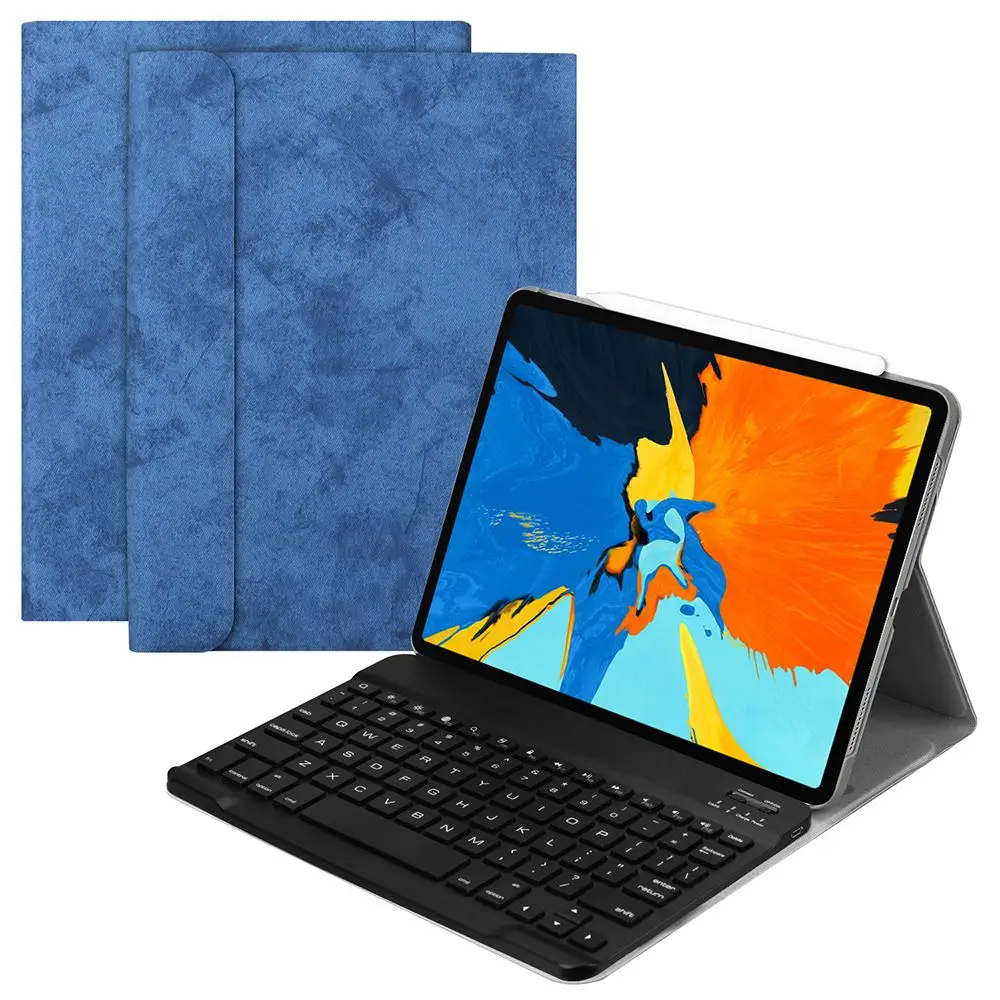 

For Apple iPad Pro 11 2018 Separated US Bluetooth Keyboard Leather Case Smart Sleep Wireless Tablet Cover
