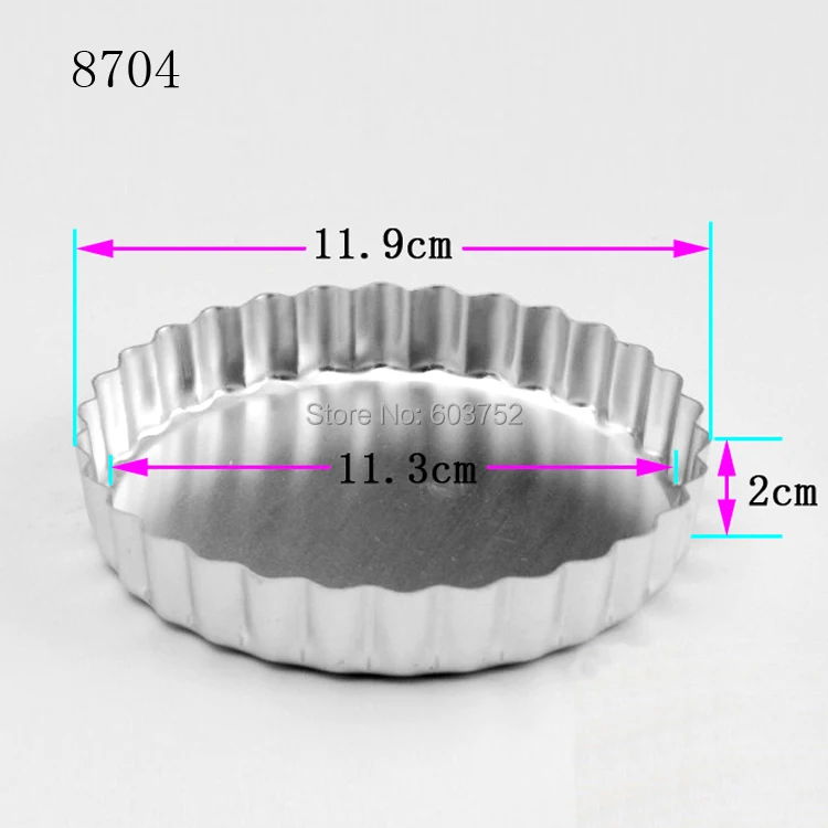 

BAKEST 50pcs per lot 3d Chrysanthemum Aluminum Alloy Cake Baking Molds Bakeware Pudding Pie Pans