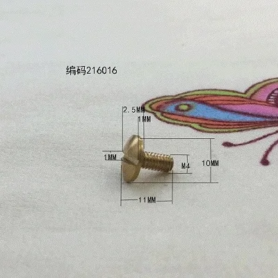 20 шт./лот M3 M4 M5 M6 латунь медь винт декоративные гайки для лампы украшения аксессуары освещения - Цвет: 216016