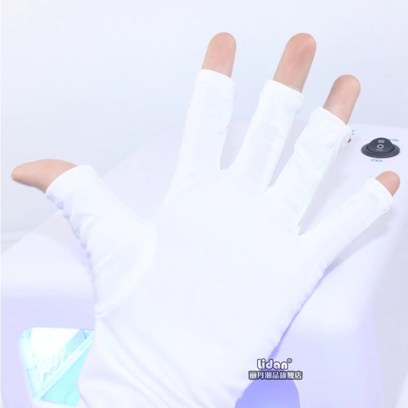 5 цветов 1 пара перчатки с защитой от УФ рук Защита кожи для ногтей УФ-светильник лампа радиационная защита маникюр Дизайн ногтей сушилка Инструменты