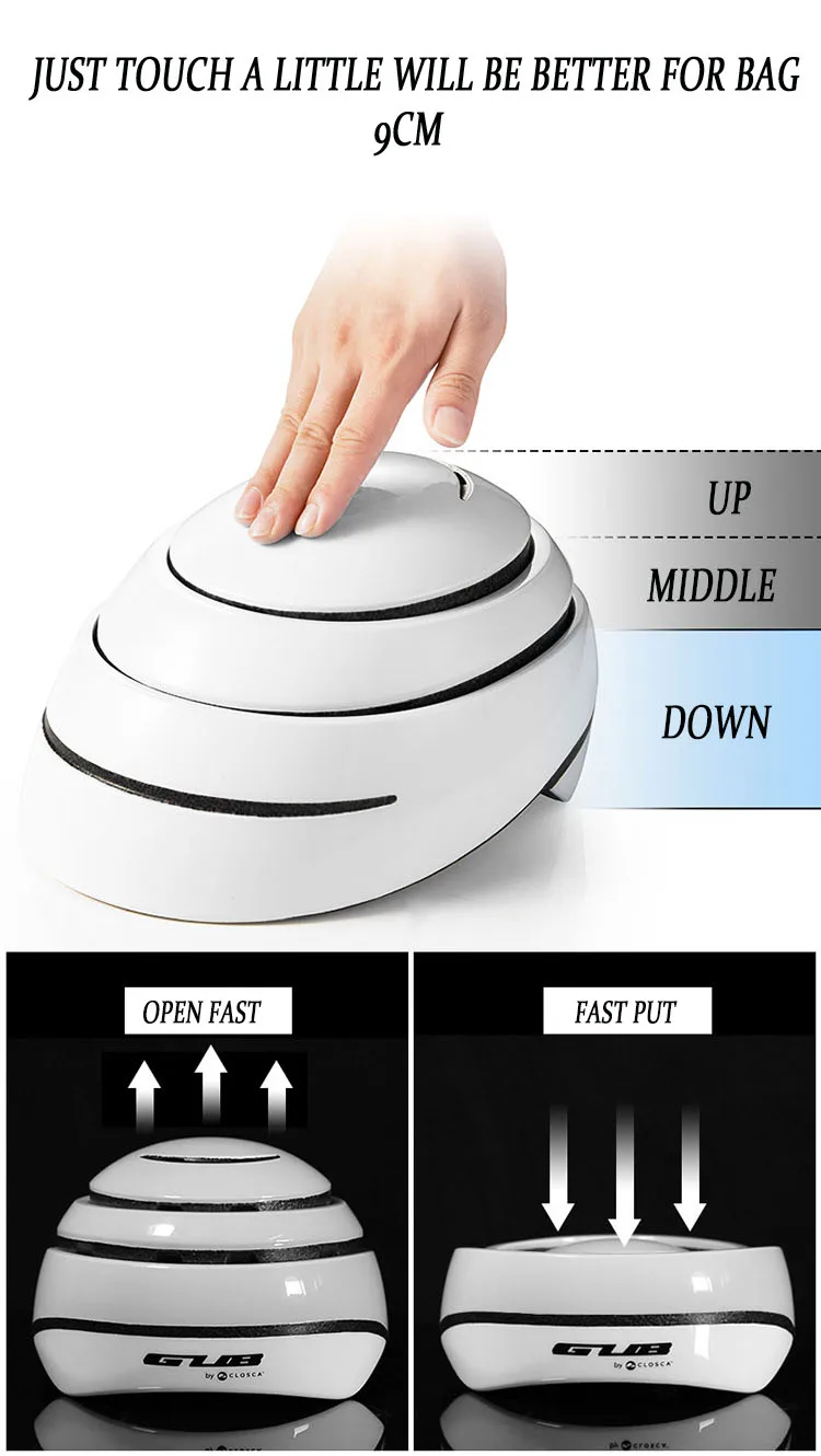 Складной велосипедный шлем городской отдых езда шлем Велоспорт Спорт шлем MTB дорожный велосипед Складные велосипедные Casco Safety SM Защитная крышка