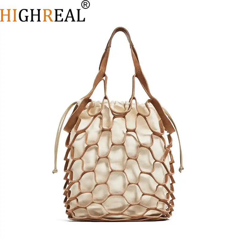 netted beach bag