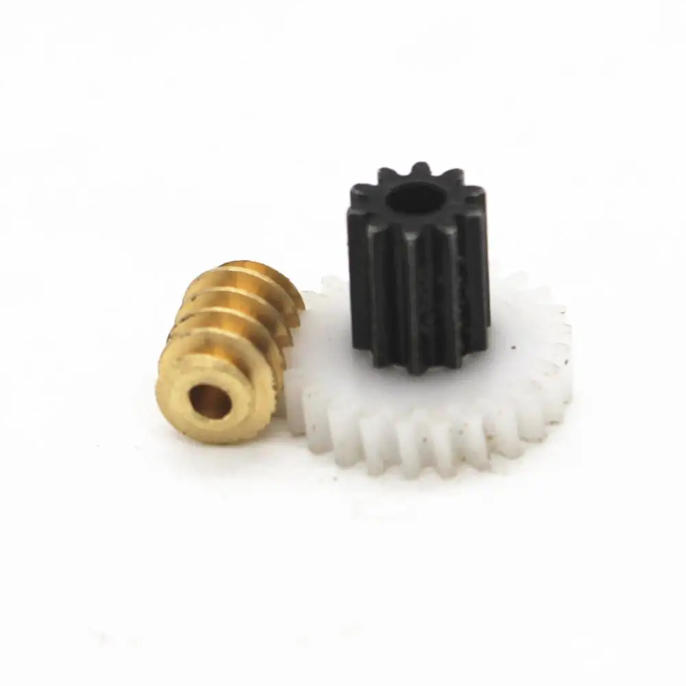 Turbine worm small modulus gear 0.5 modulus double gear JGY-370 worm motor