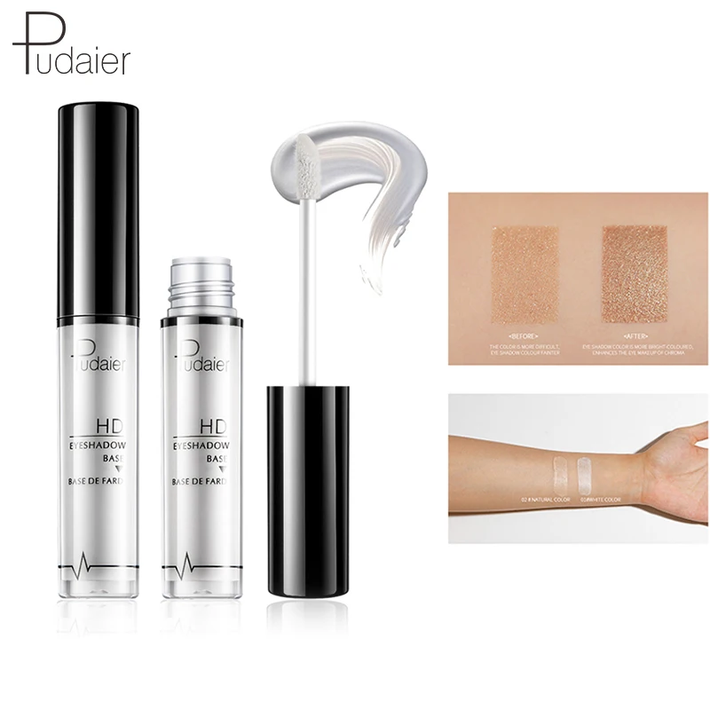 

Pudaier 2 Colors EyeShadow Primer Eye Makeup Face Base Cream Natural 24 Hours Lasting-makeup Eye Shadow Pallete Color Cosmetic