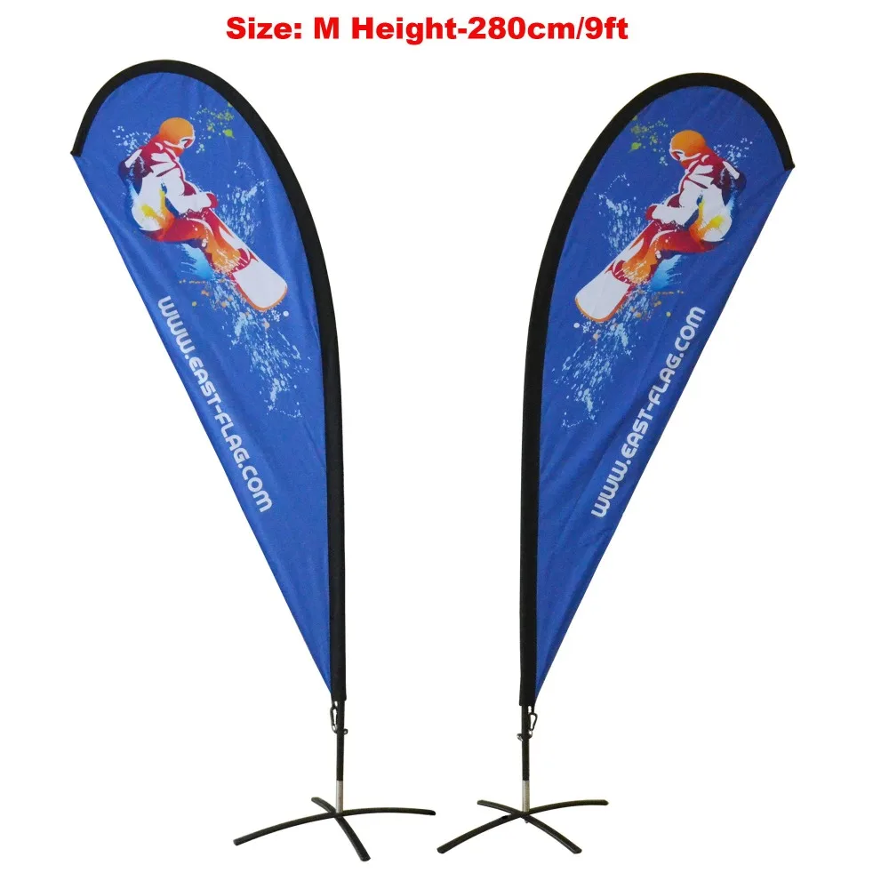 280 Cm East Flag Custom Teardrop Flag Event Banner Flying Banners