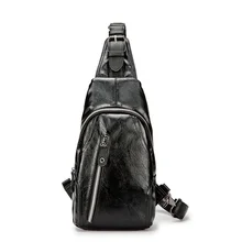 Водонепроницаемая кожаная винтажная сумка на ремне, мужская сумка для путешествий, модная сумка через плечо, сумка на ремне нагрудная, Высококачественная сумка на день
