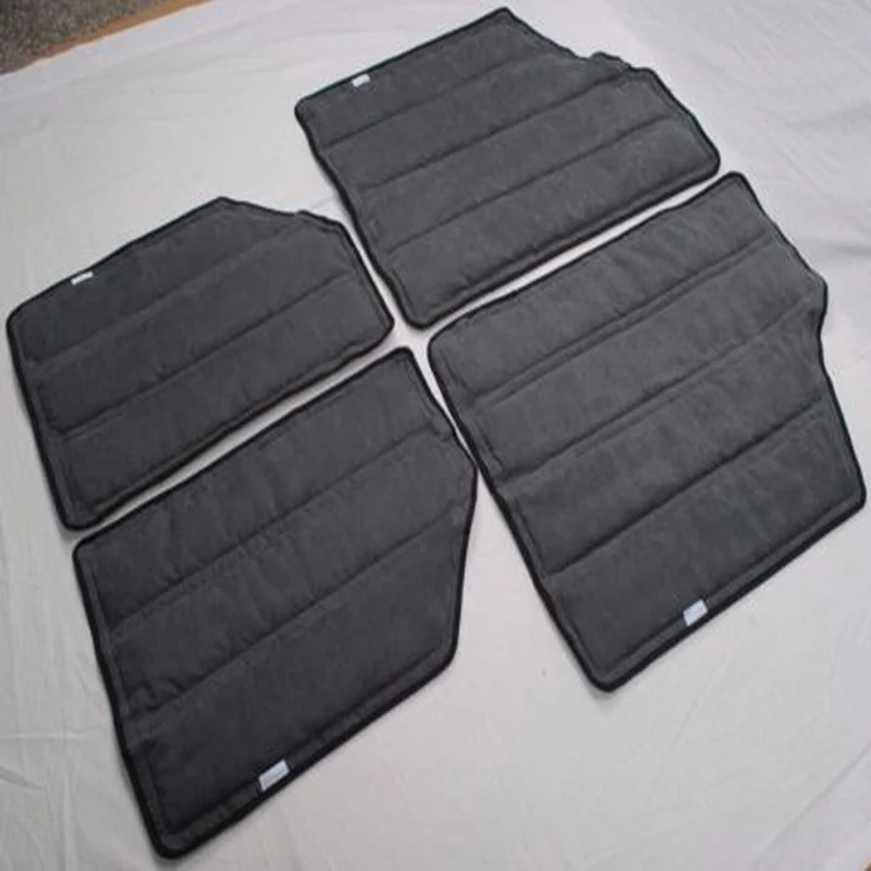 

black 4PCS Hardtop Sound & Heat Insulation Kit 2 Door Jeep Wrangler JK 2012-2016