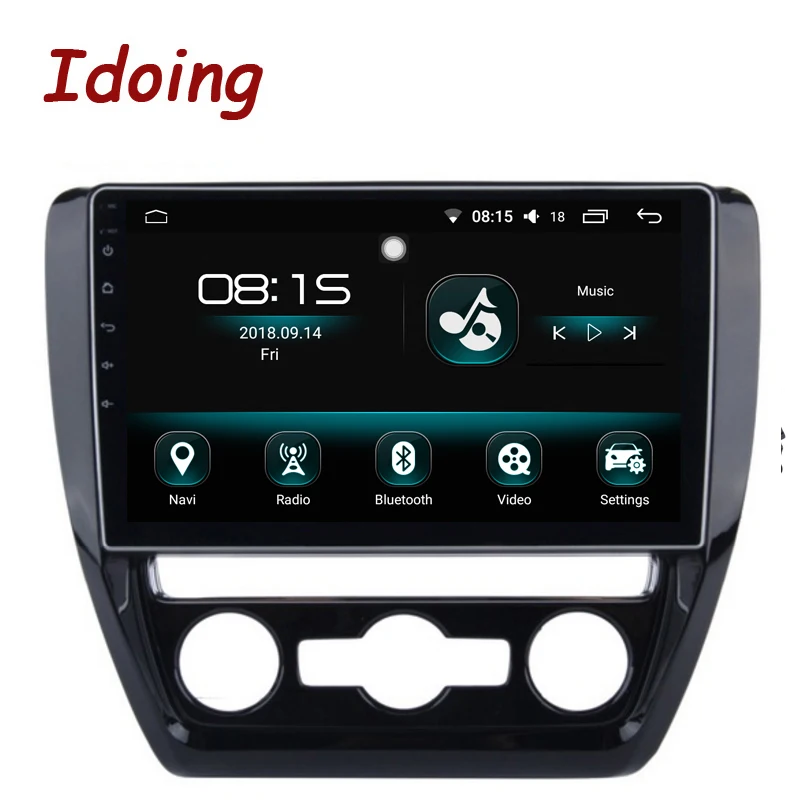 

Idoing 10.2"4G+32G 8 Core Car Android 8.0 Radio Audio Multimedia Player Fit VW Jetta 2011-2015 2.5D IPS Screen GPS Navigation