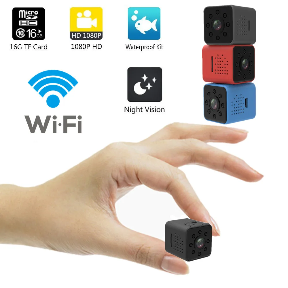 

Mini Camera WIFI P2P Network Micro Camera Full HD 1920x1080P Video Voice Recording Night Vision Motion Detection Wifi Camcorder