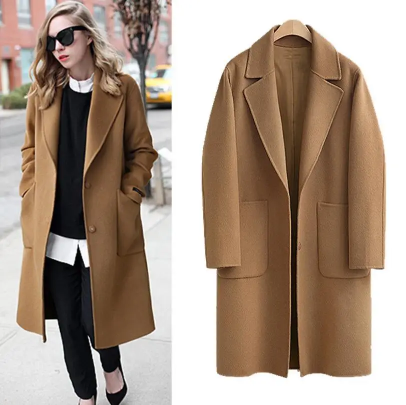 Autumn And Winter Europe And The United States Large Size Long