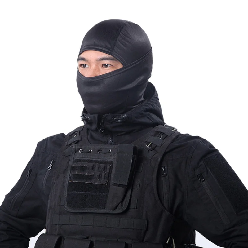 

solid color riding mask protective hood outdoor riding sunscreen breathable headscarf Outdoor riding equipment