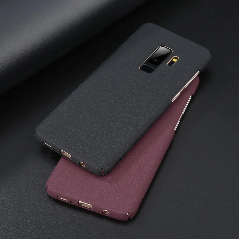 

Fashion Scrub Sandstone Matte Anti-skid Case For Samsung Galaxy S8 S9 Plus S7 Edge Note 10 Pro 8 Ultra Thin Hard PC Back Cover