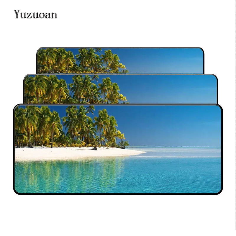  Yuzuoan Beach Starfish Speed Free Shipping Large Lock Edge Gaming Mousepad Computer Desk Table Mous