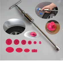 Автомобильный pdr скользящий молоток Т-бар инструмент для ремонта с клеем tab10pc безболезненные инструменты для удаления вмятин набор ручных инструментов 2 в 1 Съемник вмятин