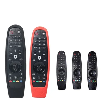 

Black/ Red Silicone Case For LG Smart TV AN-MR600 Remote Controller 24.2*10.5*3cm