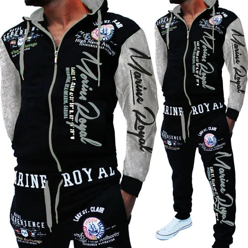 Men Track Suit Hooded Jacket Sportswear Mens Sports Suits brand New Sportwear Men Jogger Set Printed Tracksuit Men Clothes 2018 Men Track Suit Hooded Jacket Sportswear Mens Sports Suits brand New Sportwear Men Jogger Set Printed Tracksuit Men Clothes 2018