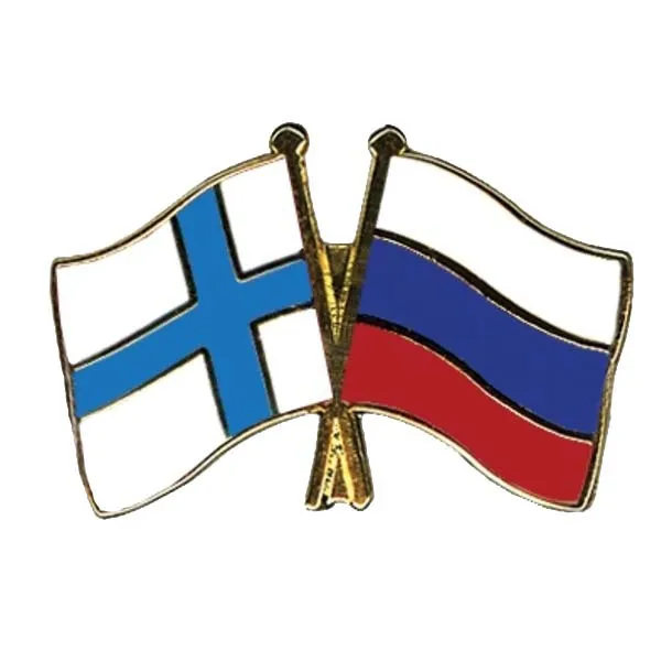 Флаги россии и финляндии