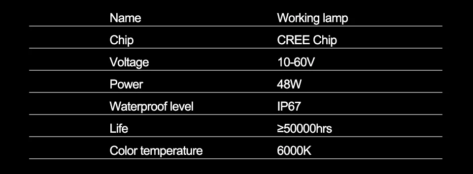 AcooSun 48W LED Car Working lamp Square DC 12V 24V LED Work Lamp Spot Light Combo Beam Offroad Boat Car Motorcycle SUV Auto Bulb (11)